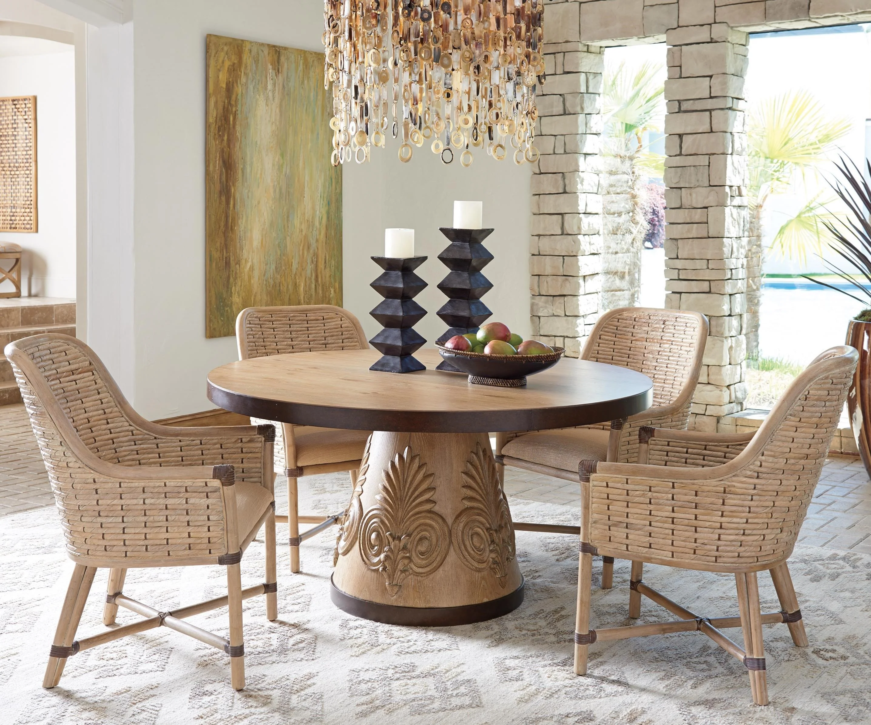 Tommy Bahama Home Los Altos 566875C+4X56688301 Five Piece Dining Set